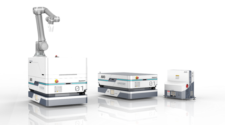 尊龙數位開發的自主式移動機器人（AMR250M），搭配全向輪並結合AI演算法、2D LiDAR、3D攝影機等技術，協助客戶實現產線全自動化